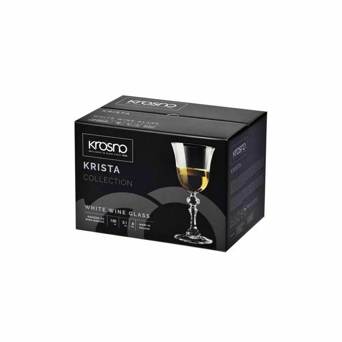 WEINGLAS, 6er-Set, 150 ml - Transparent, Glas (0.18L) - Krosno Glass