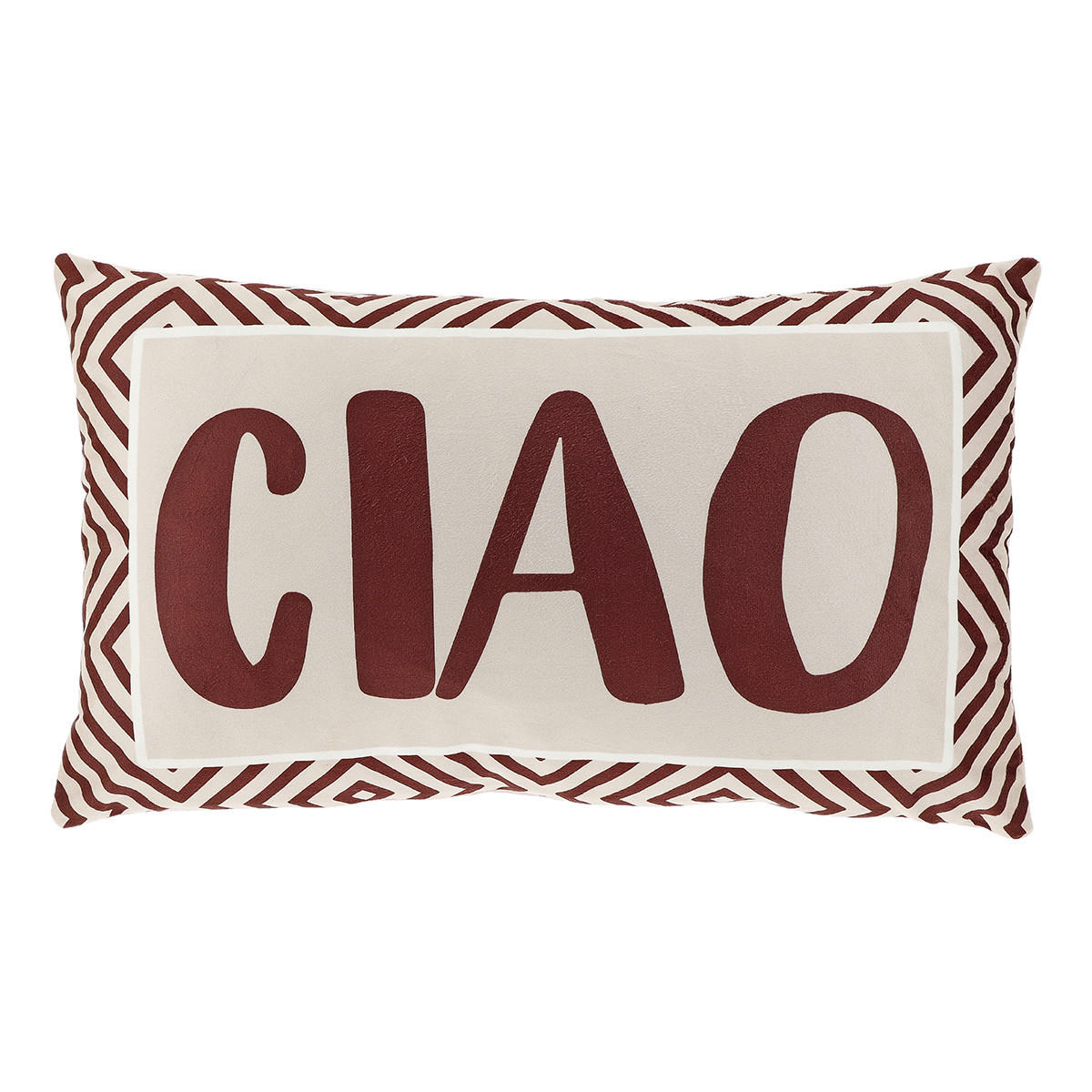 DEKOKISSEN Tekst Mehrfarbig 30/50/8 cm - Multicolor, Textil (50/30cm) - Unique Living