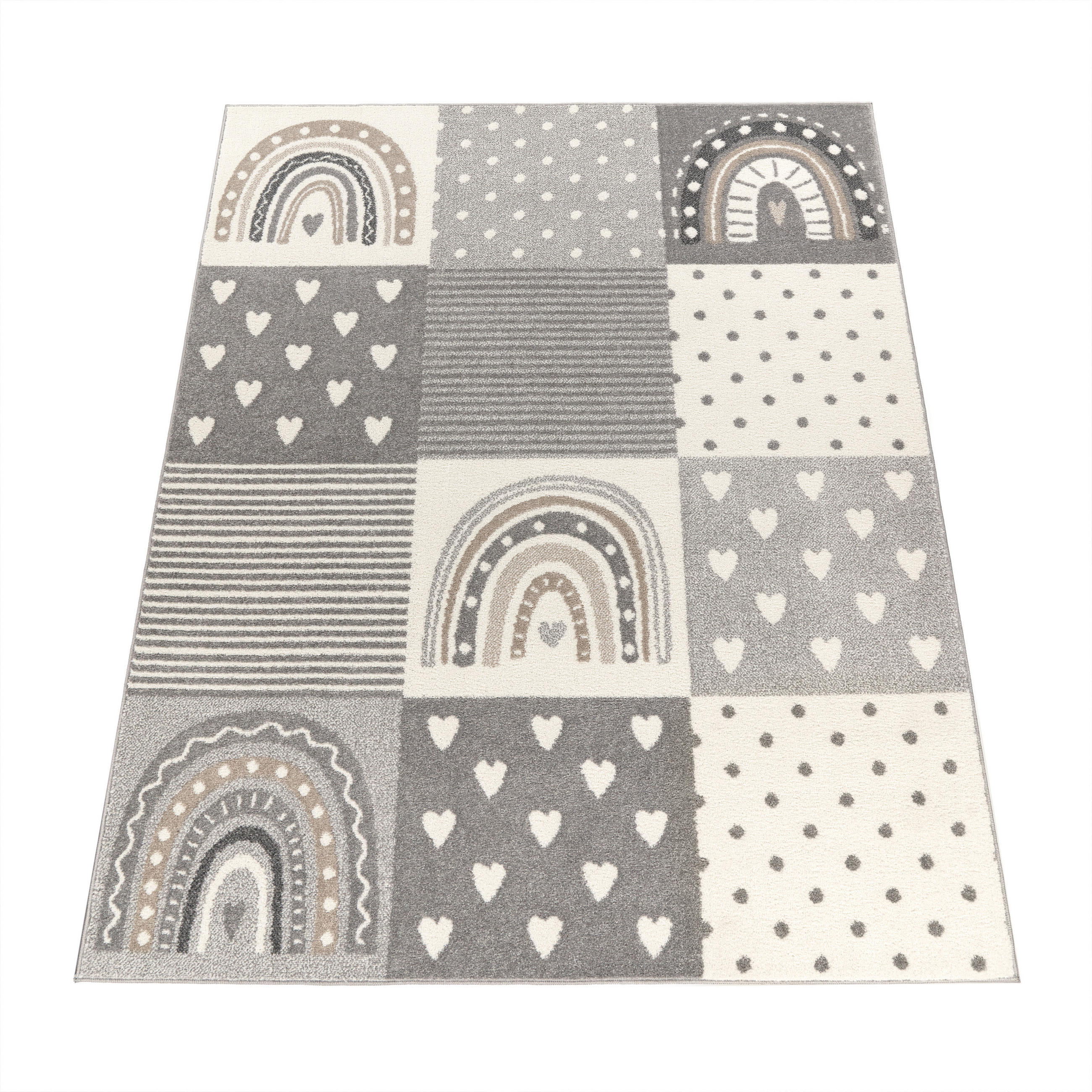 KINDERTEPPICH 133/133 cm Nino 890 - Grau, Textil (133/133cm) - Paco Home