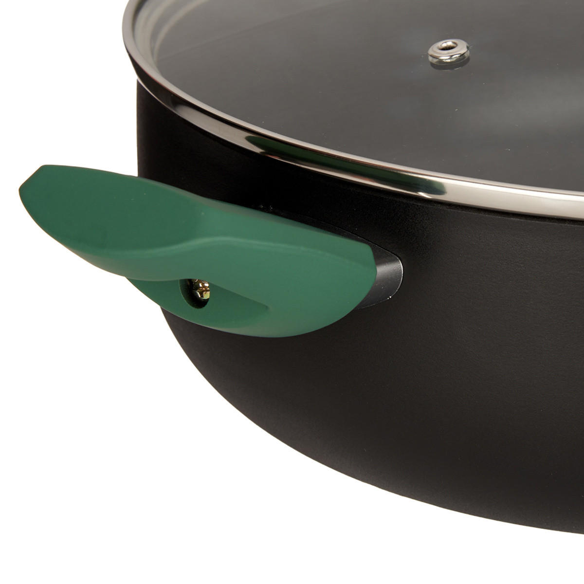 TOPF aus Aluminium 41,5/28/15 cm - Schwarz, Metall (28cm) - Kinvara