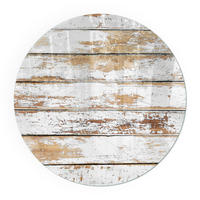 GLASPLATTE für Kamin Ø 90 cm - Weiß, Glas (90/90/0.4cm) - TULUP