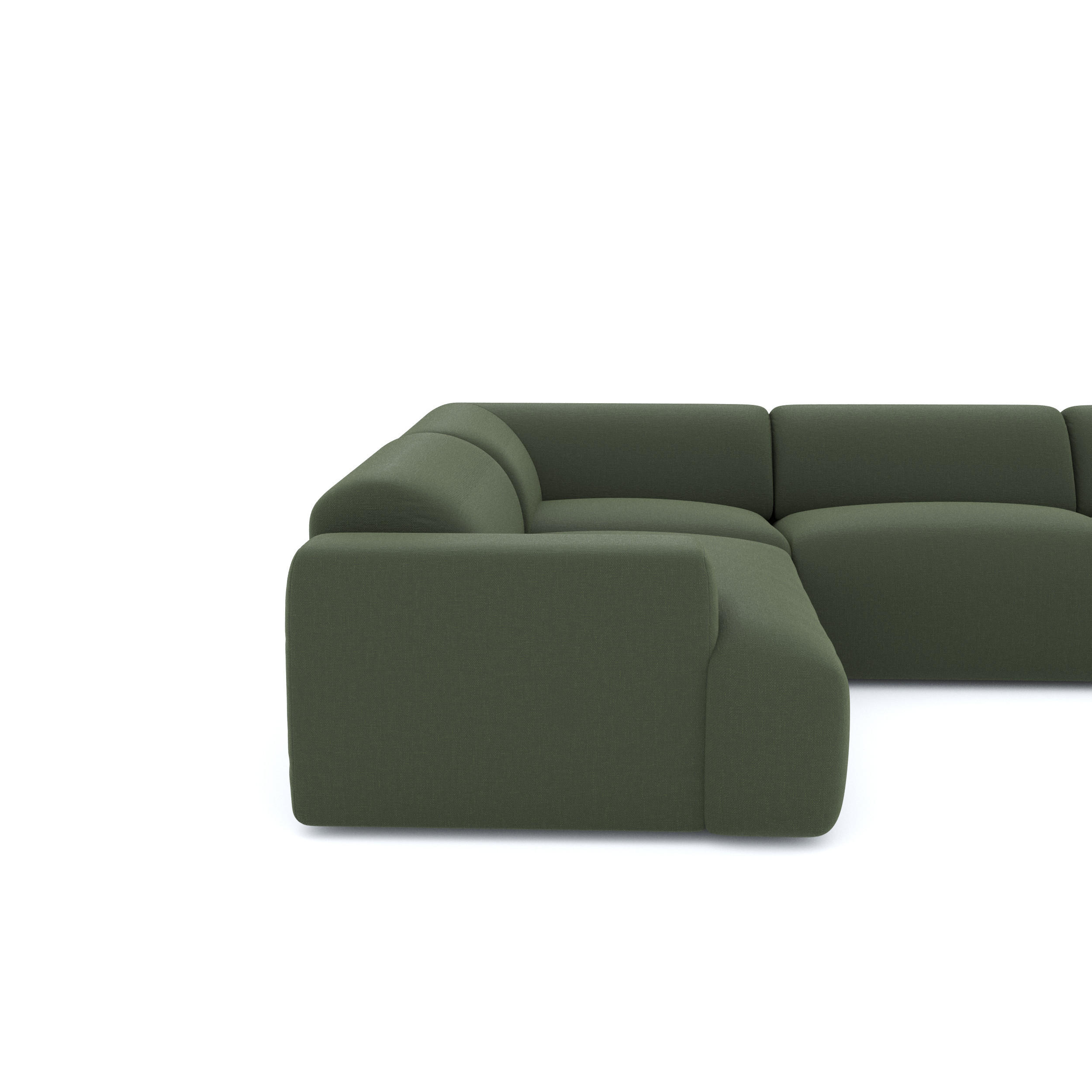 Thumbnail - Sia Home Wohnlandschaft, Olivgrün, Textil, 6-Sitzer, U-Form, 354x73x200 cm, Wohnzimmer, Sofas & Couches, Wohnlandschafte...