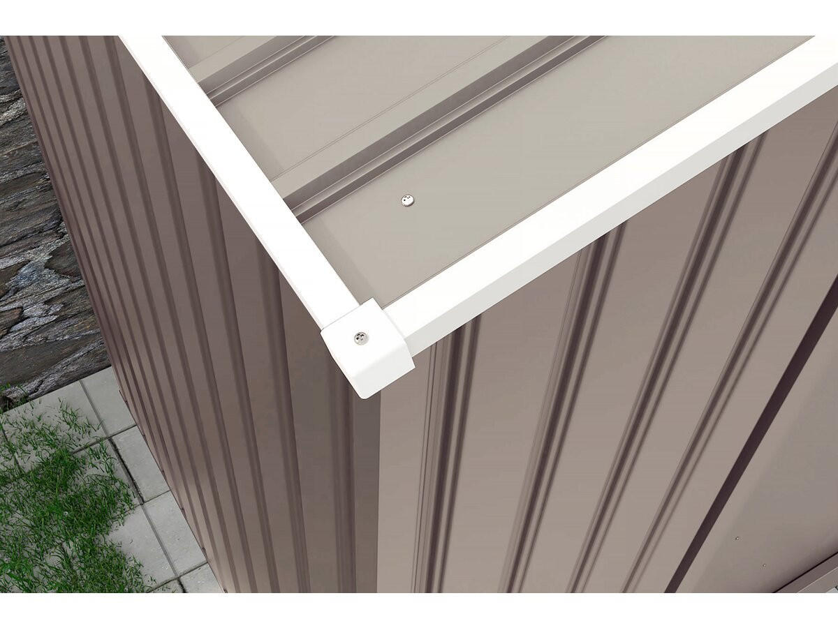 METALL-GARAGE PVC nevada - Hellgrau, Metall (570/310/570cm) - Habitat Garten