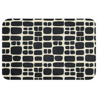 WC PŘEDLOŽKA Moderní - organické - černé 60x40 cm - antracitová, textil/plast (60/1cm) - OnlyWow