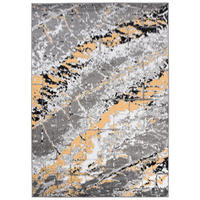 TEPPICH MAYA Gelb Meliert Splash Verwischt 180/250 cm - Gelb, Textil (180/250cm) - Tapiso