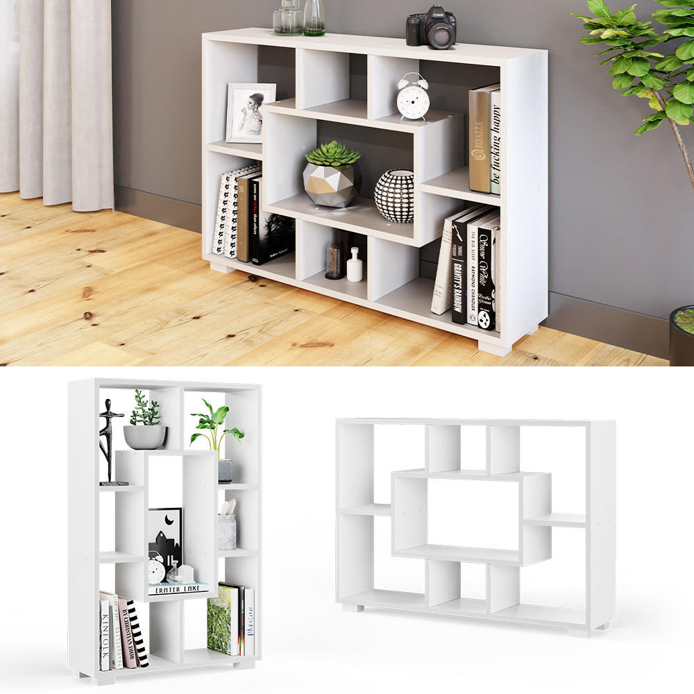 RAUMTEILER Domus Weiß 60.2 x 90 cm 7 Fächer - Weiß, Holzwerkstoff (60.2/90/20.1cm) - Vicco