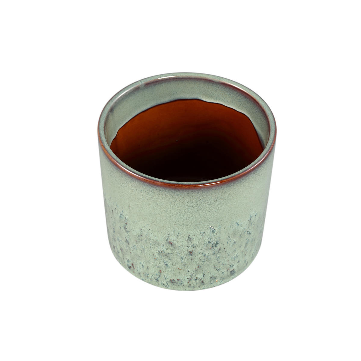 TOPF Mary Grün 17/17/15.5cm - Grün, Keramik (15.5cm) - PTMD Collection