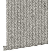TAPETE Seilmuster 53 cm x 10.05 m - Grau, Papier (53/1000cm) - ESTAhome