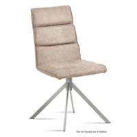ESSZIMMERSTUHL (4er-Set) Dorkas 47x92x60 Edelstahl/Natur - Edelstahlfarben/Naturfarben, Kunststoff (60/92/47cm) - 58aufmkessel
