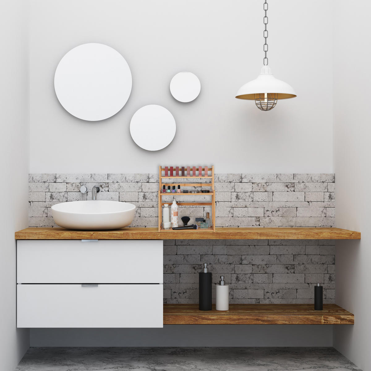 GEWÜRZREGAL - Hellbraun, Holz (41.5/50/18cm) - Relaxdays