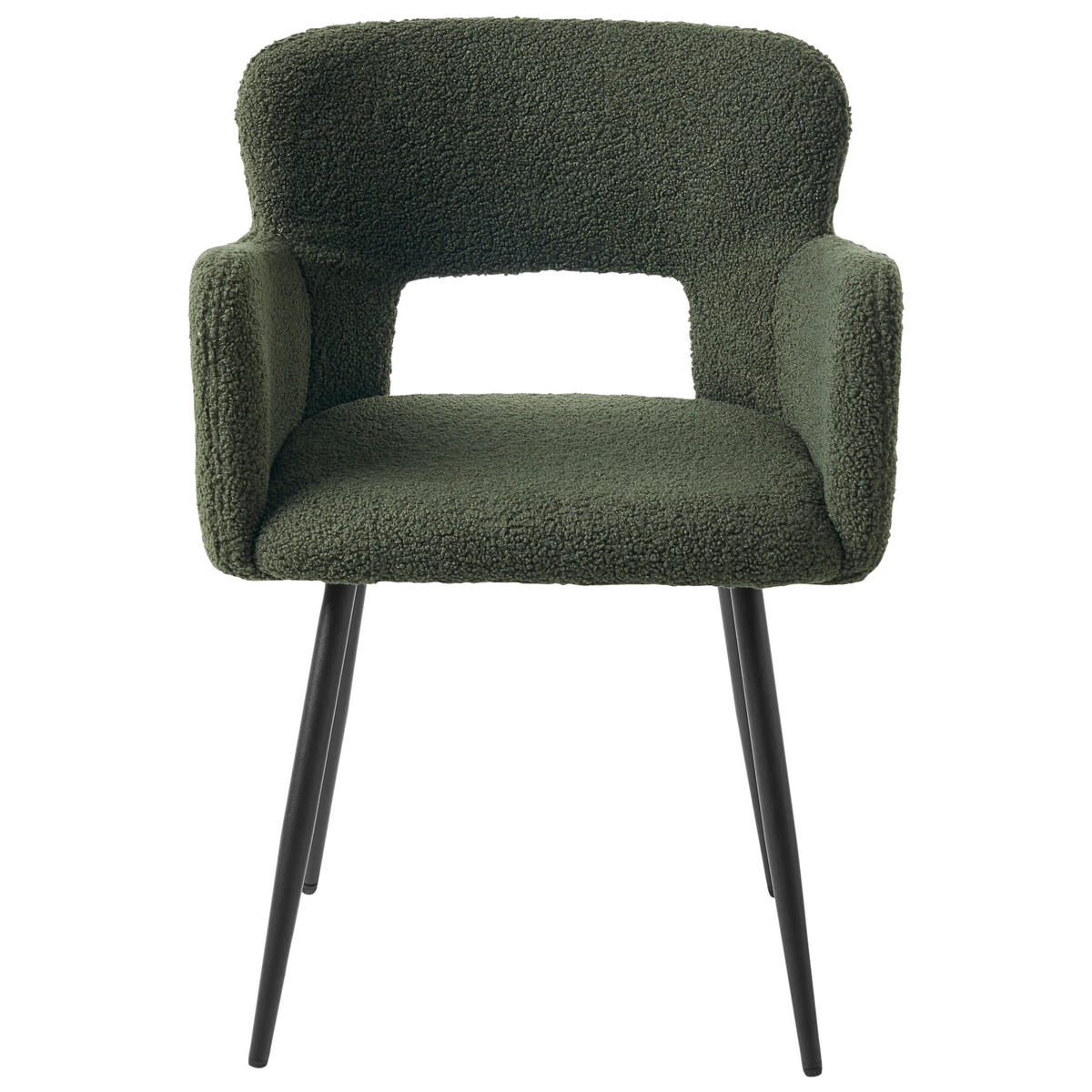 ÉTKEZŐSZÉK 2 darabos Szett Bársony Sötétzöld Sanilac - sötétzöld, textil/fém (54/76/50cm) - Beliani