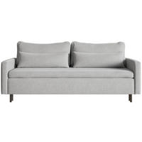 3-SITZER SOFA Umpro Chenille Grau - Schwarz/Grau, Textil/Metall (220/96/95cm) - Selsey