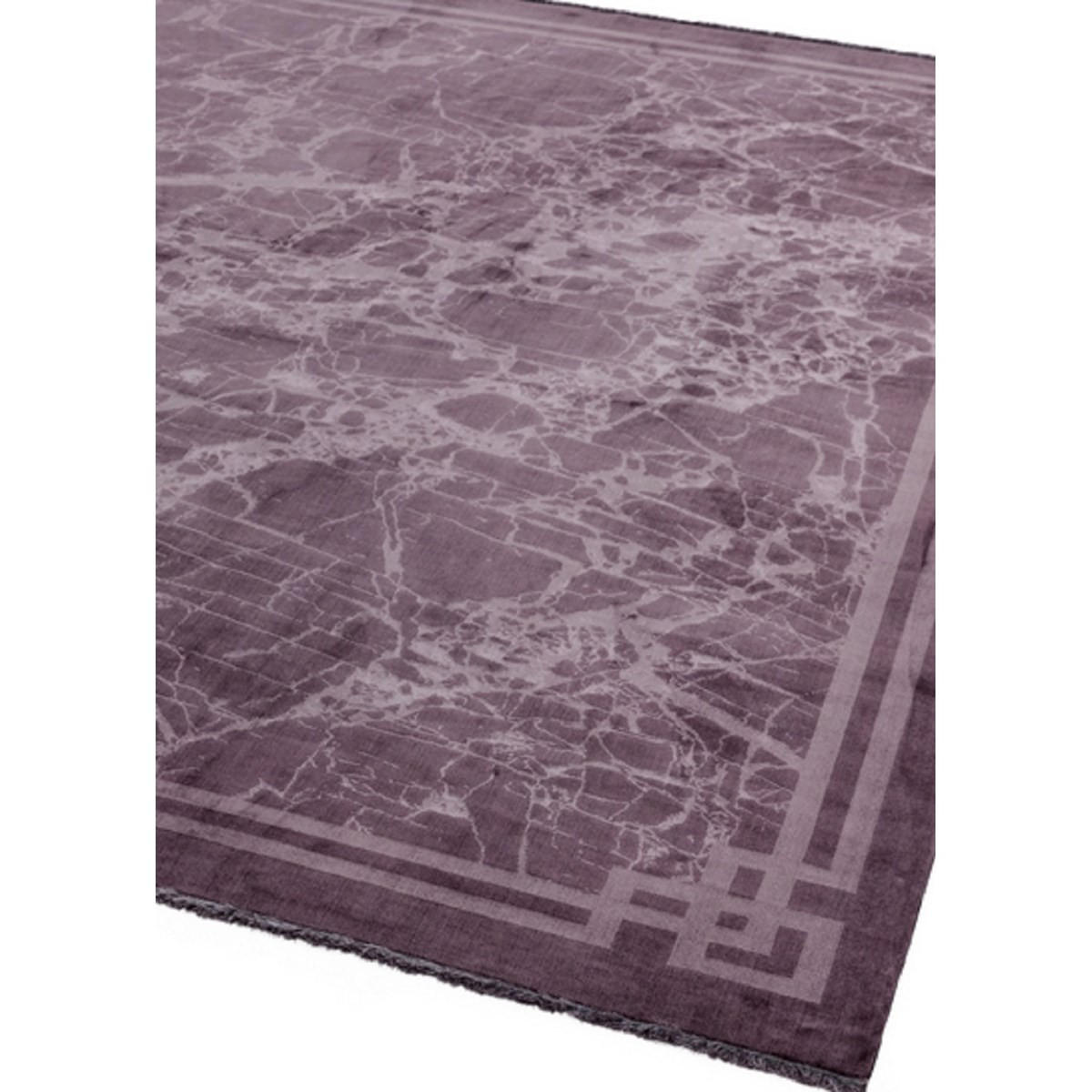 TEPPICH Moderner RAYA BORDER Lila 160 x 230 cm - Lila, Textil (160/230cm) - Novatrend