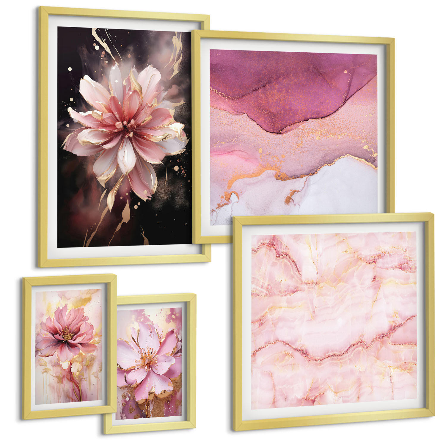Tulup Bilder Gold 40x60 cm