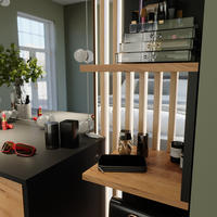 ECKREGAL Paolo Anthrazit 28 x 175.4 cm 2er Set - Honigeiche/Anthrazit, Holzwerkstoff (28/175.4/28cm) - Vicco