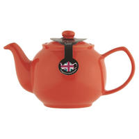 TEEKANNE, glänzend orange, für 6 Tassen - Orange, Keramik (1.1L) - Price & Kensington