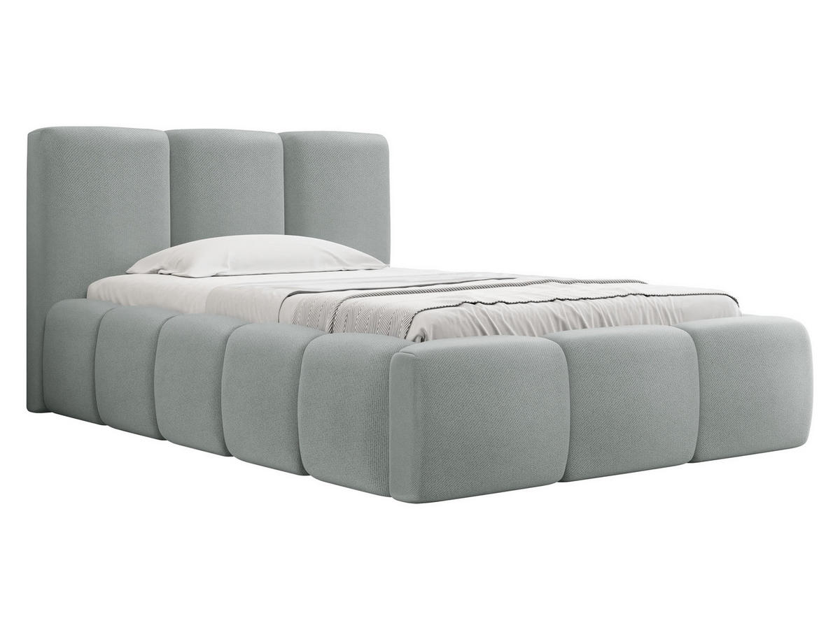 POLSTERBETT Kevson 90 - Hellgrau, Holz (90/200cm) - MIRJAN24