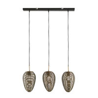 HÄNGELAMPE Yaelle Bronze Ø80/33 cm - Bronzefarben, Metall (80/20/33cm) - Light & Living