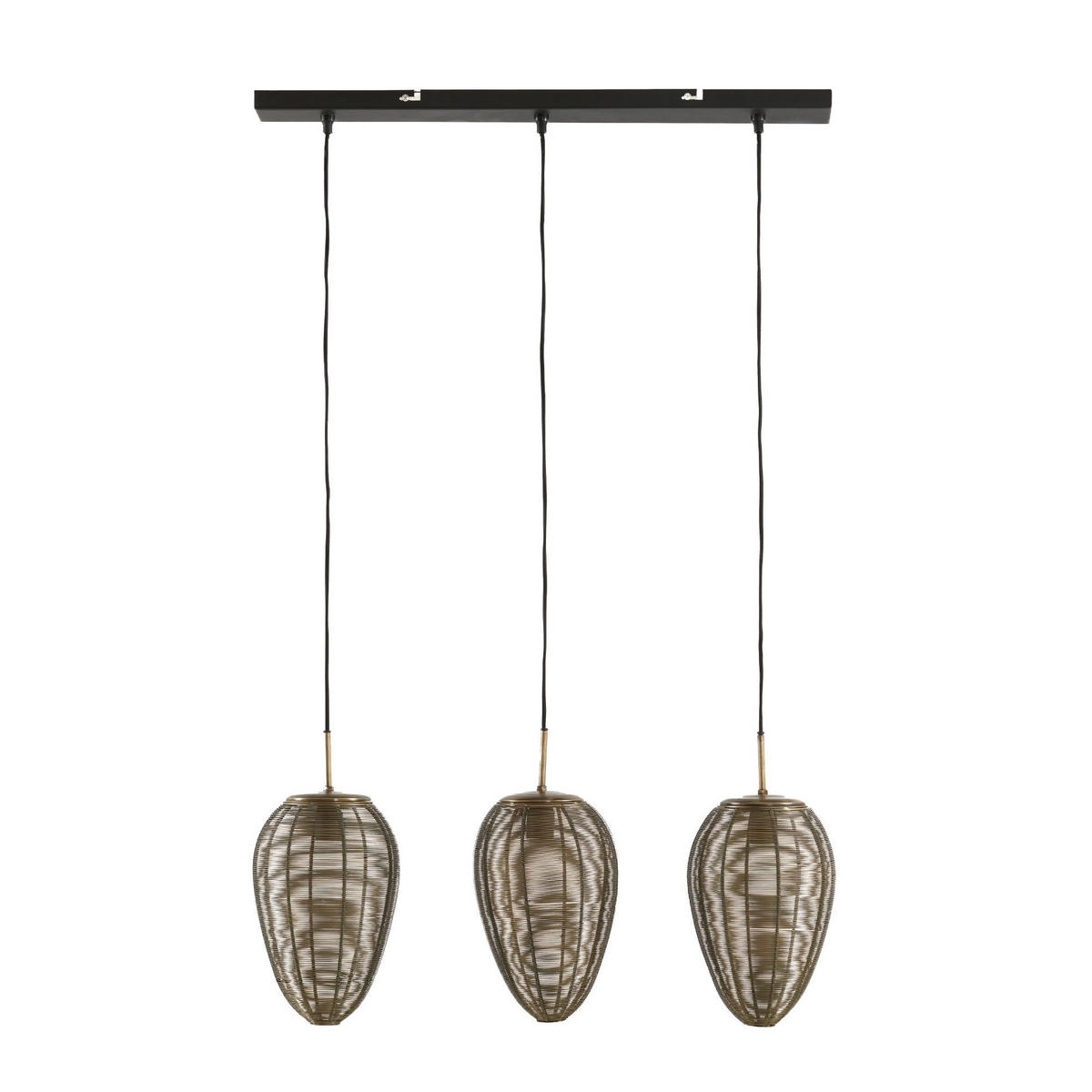 HÄNGELAMPE Yaelle Bronze Ø80/33 cm - Bronzefarben, Metall (80/20/33cm) - Light & Living