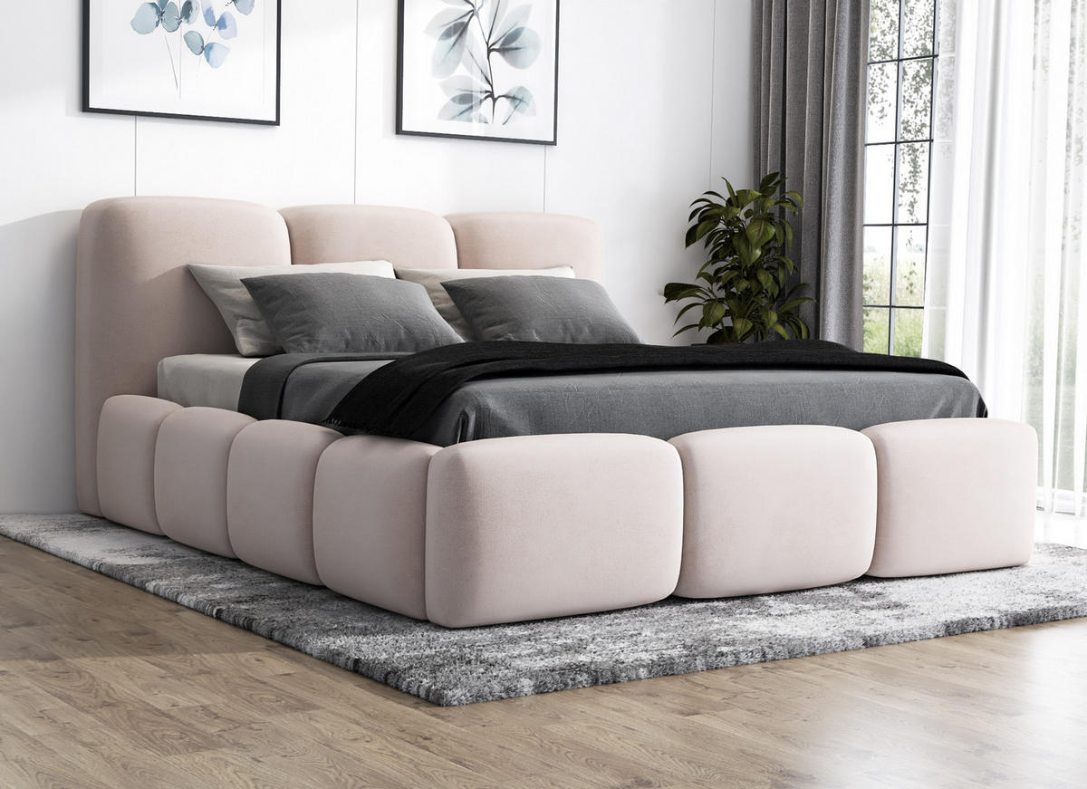 POLSTERBETT STAR140x200 Beige - Beige, Textil (140/200cm) - A&J MöbelLand