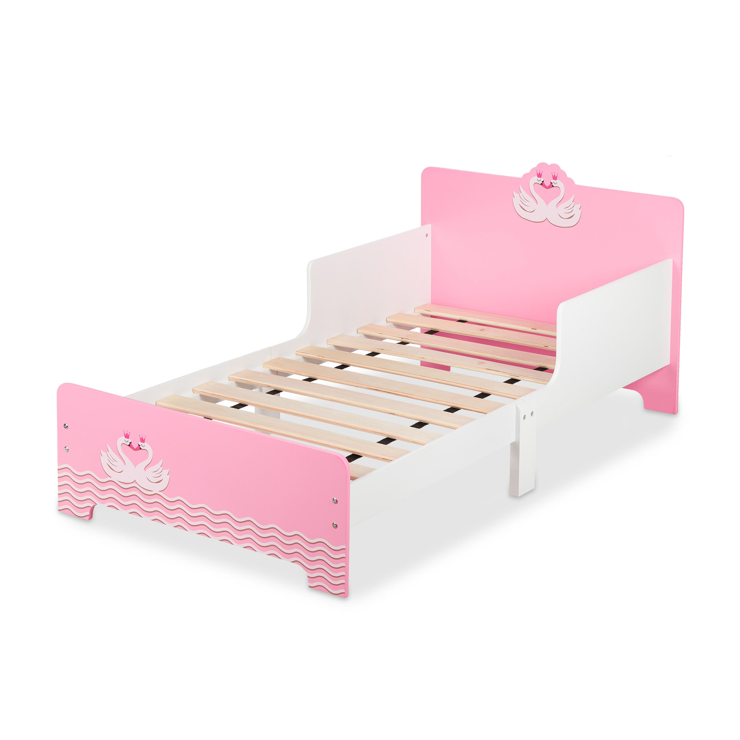KINDERBETT - Multicolor, Holz/Kunststoff (77/60/143cm) - Relaxdays