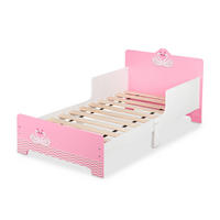 KINDERBETT - Multicolor, Holz/Kunststoff (77/60/143cm) - Relaxdays