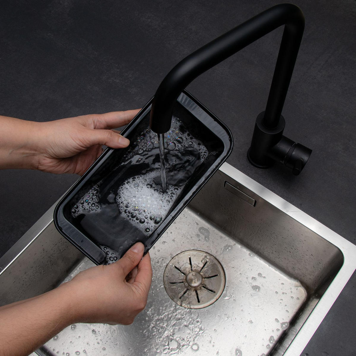 BACKFORM 750 g Brot - Schwarz, Kunststoff (13/6/25.5cm) - Intirilife