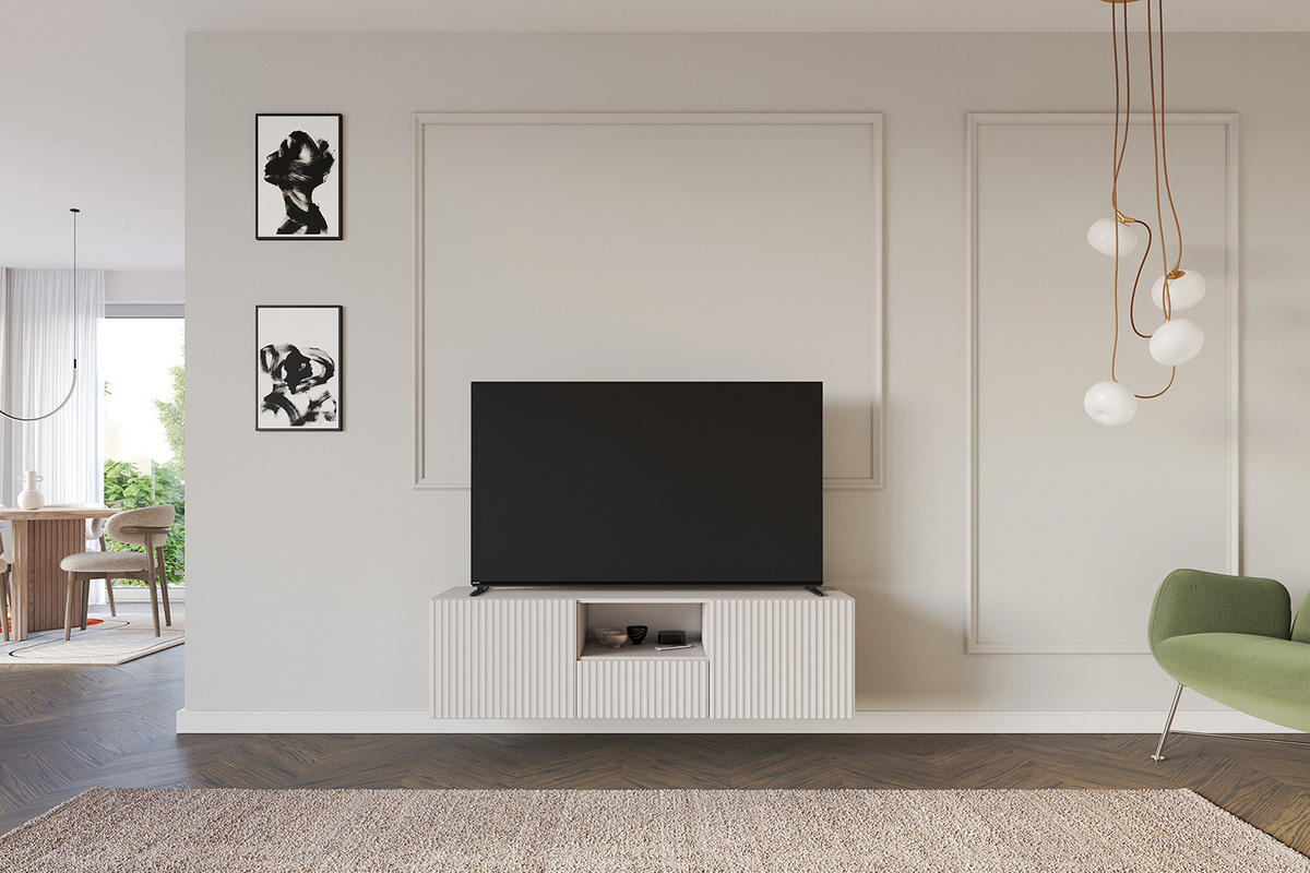 LOWBOARD NOA-2-W 140x40x41 cm - Kaschmir - Kaschmir, Holzwerkstoff (140/40/41cm) - ALTDECOR