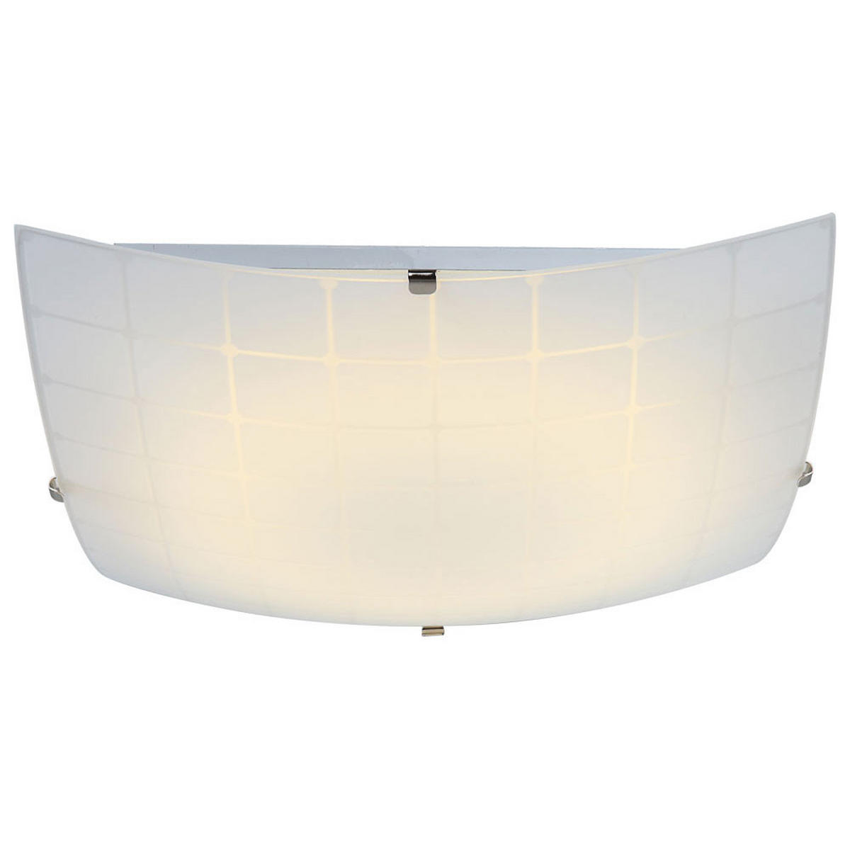 LED DECKENLEUCHTE Metall Opal Weiß - Weiß, Glas (30/30/8.5cm) - Globo Lighting