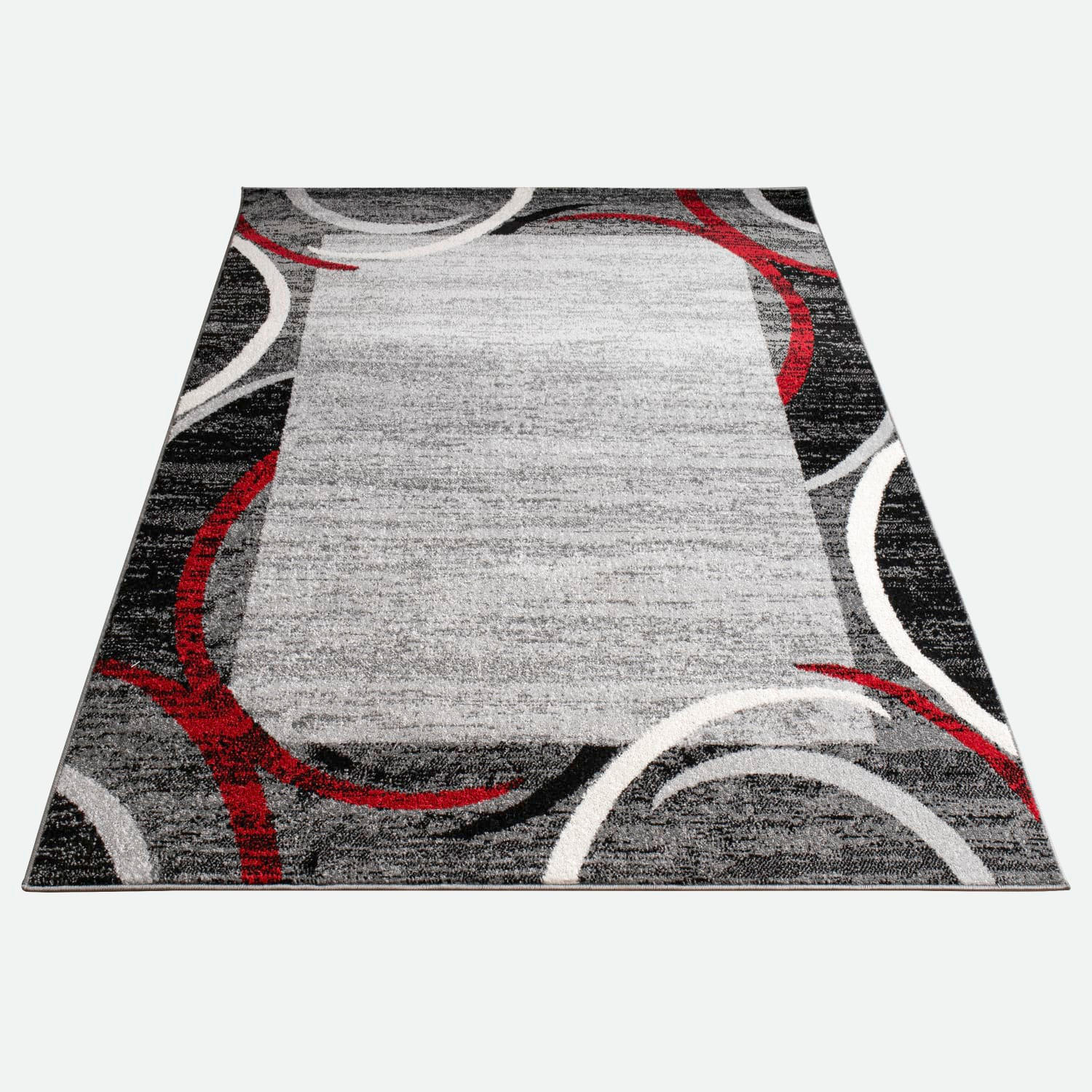 KURZFLORTEPPICH, abstrakt, Rot, 80 x 150 cm - Rot, Textil (80/150cm) - KADIMA DESIGN
