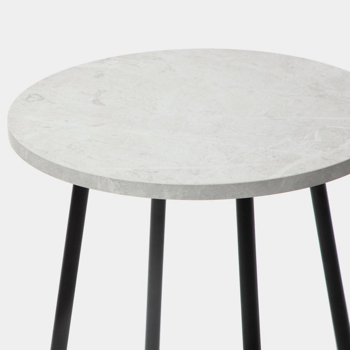 BEISTELLTISCH Siena Schwarz 45 cm x 50 cm - Schwarz, Holzwerkstoff (45/45/50cm)