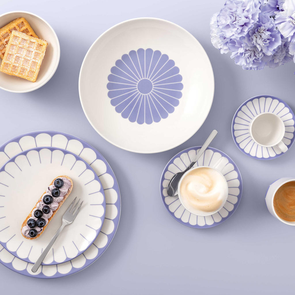 KAFFEETASSEN Fleur Couleur Bleu 160 ml 6er Set - Blau, Keramik (0.16L) - Villeroy & Boch