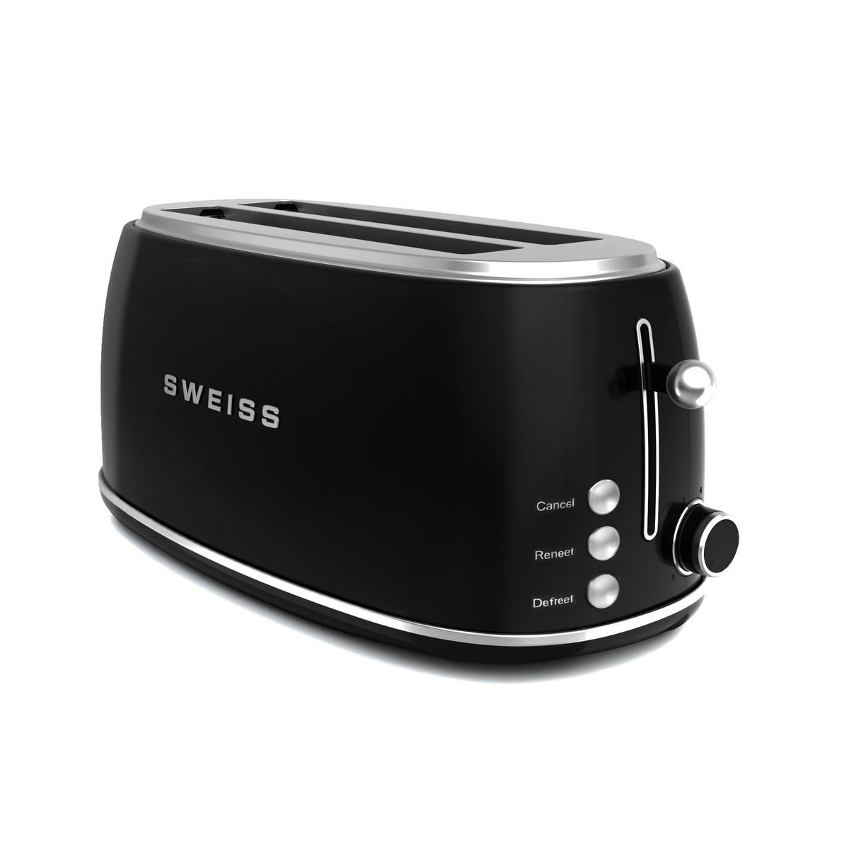 TOASTER GRV9 Schwarz, Vintage - Schwarz, Metall (41/18.2/20cm) - SWEISS