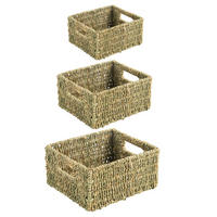 AUFBEWAHRUNGSKÖRBE CABO - Naturfarben, Naturmaterialen (34/13/28cm) - IDIMEX