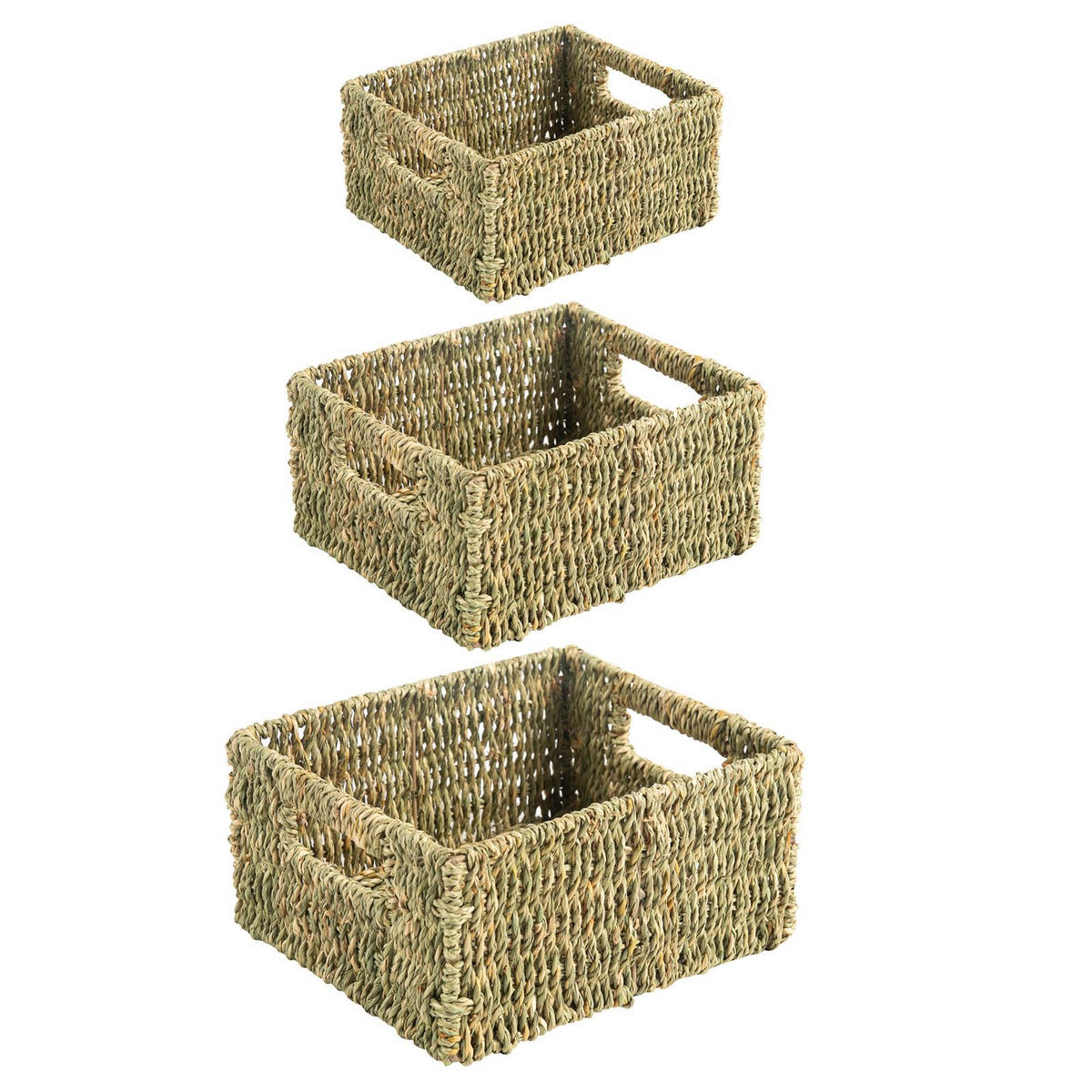 AUFBEWAHRUNGSKÖRBE CABO - Naturfarben, Naturmaterialen (34/13/28cm) - IDIMEX