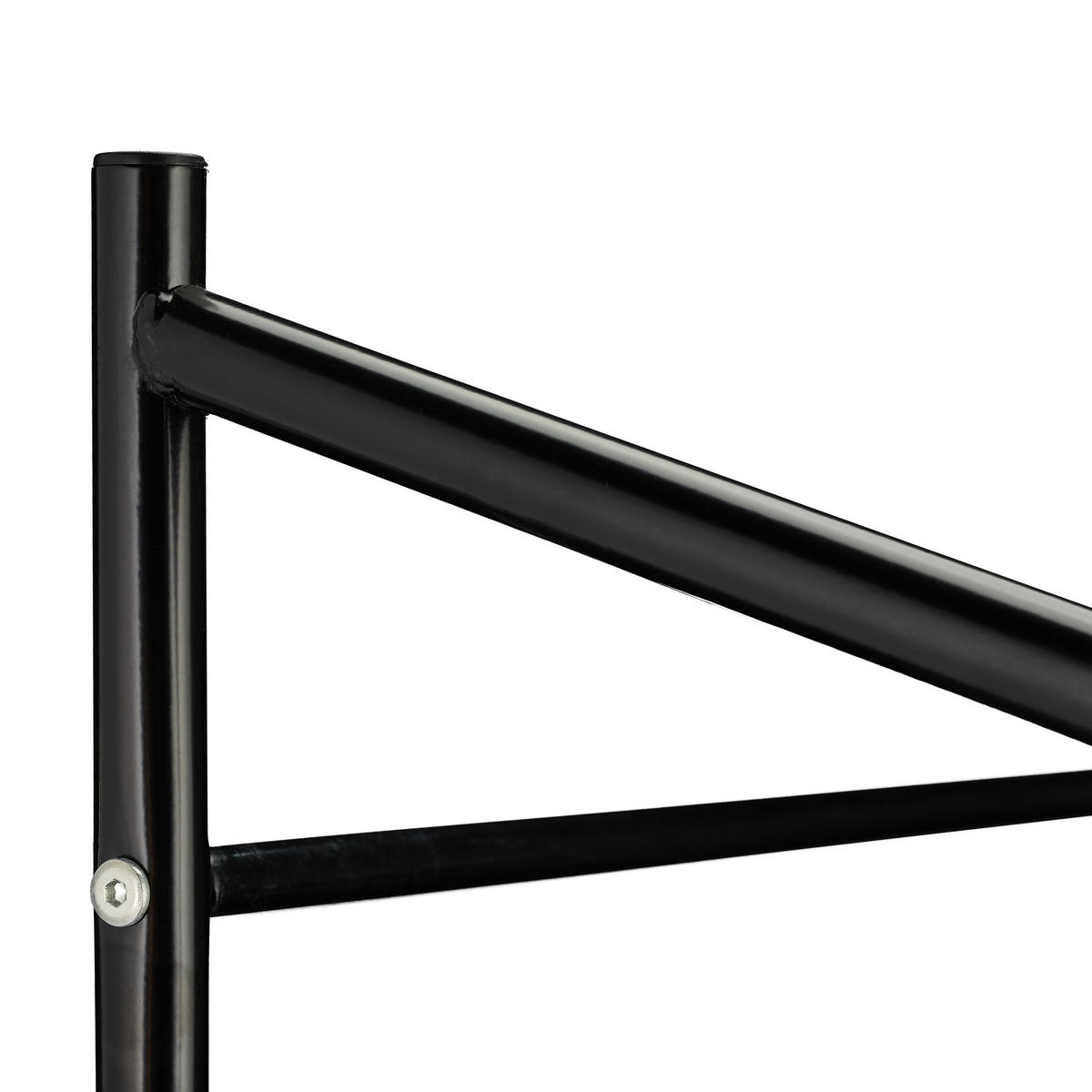 KLEIDERSTÄNDER Metall - Schwarz, Metall (78/161/36cm) - Relaxdays