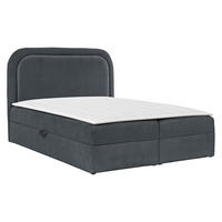 BOXBETT Bonito - Anthrazit/Schwarz, Holz/Holzwerkstoff (160/200cm) - MIRJAN24