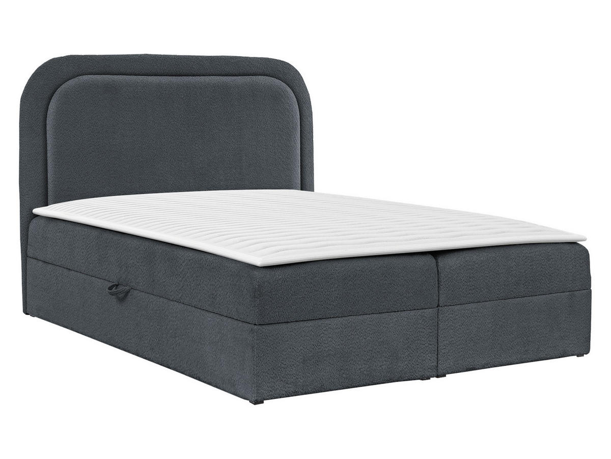 BOXBETT Bonito - Anthrazit/Schwarz, Holz/Holzwerkstoff (160/200cm) - MIRJAN24