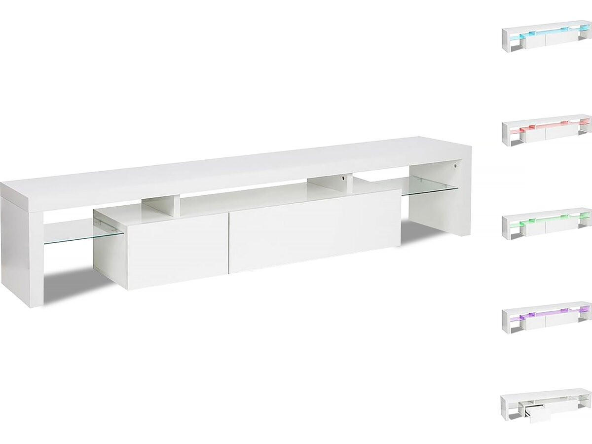 TV-MÖBEL tina weiss - Weiß, Holz (20/31/188cm) - Habitat Garten