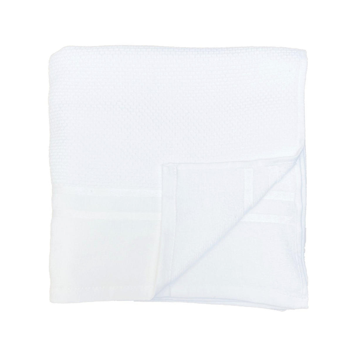 STRANDTUCH Velours-Jacquard Waffle 90x170 g/m2 - Weiß, Textil (90/170cm) - LE COMPTOIR DE LA PLAGE