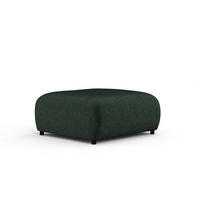 POUF S Zanzibar Grün Chenille - Schwarz/Grün, Holz/Holzwerkstoff (88/37/88cm) - Maison de Reve
