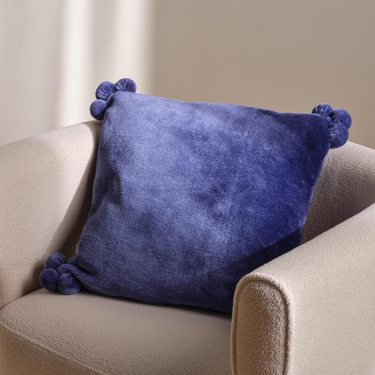 KISSENBEZUG Cabo - Violett, Textil (45/45cm) - home&you