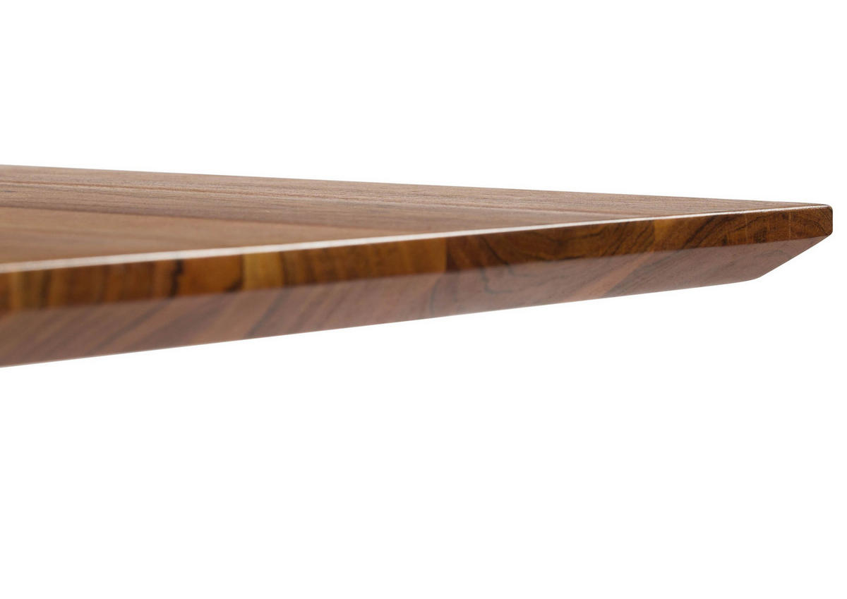 ESSTISCH Akazie 160x90x75 natur lackiert / ausgestellte X-Beine anthrazit matt SWISS EDGE - Naturfarben, Holz (160/90/75cm) - Massivmoebel24