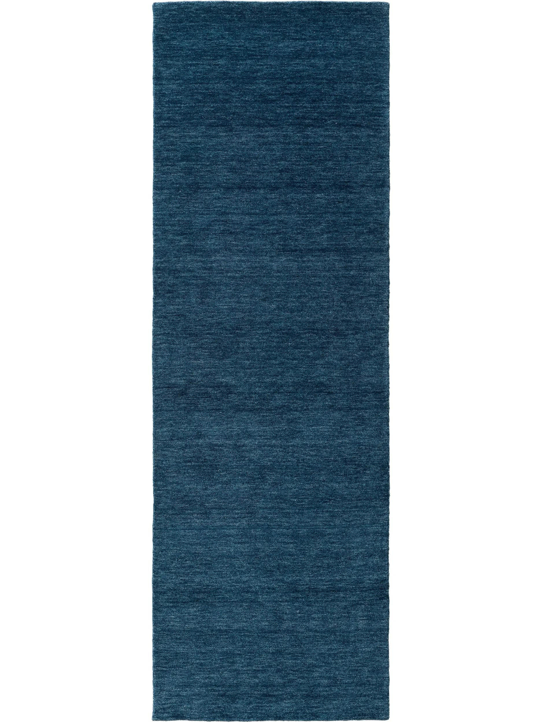 WOLLTEPPICH Jamal Blau 70x200 cm - Blau, Textil (70/200cm) - benuta Nest