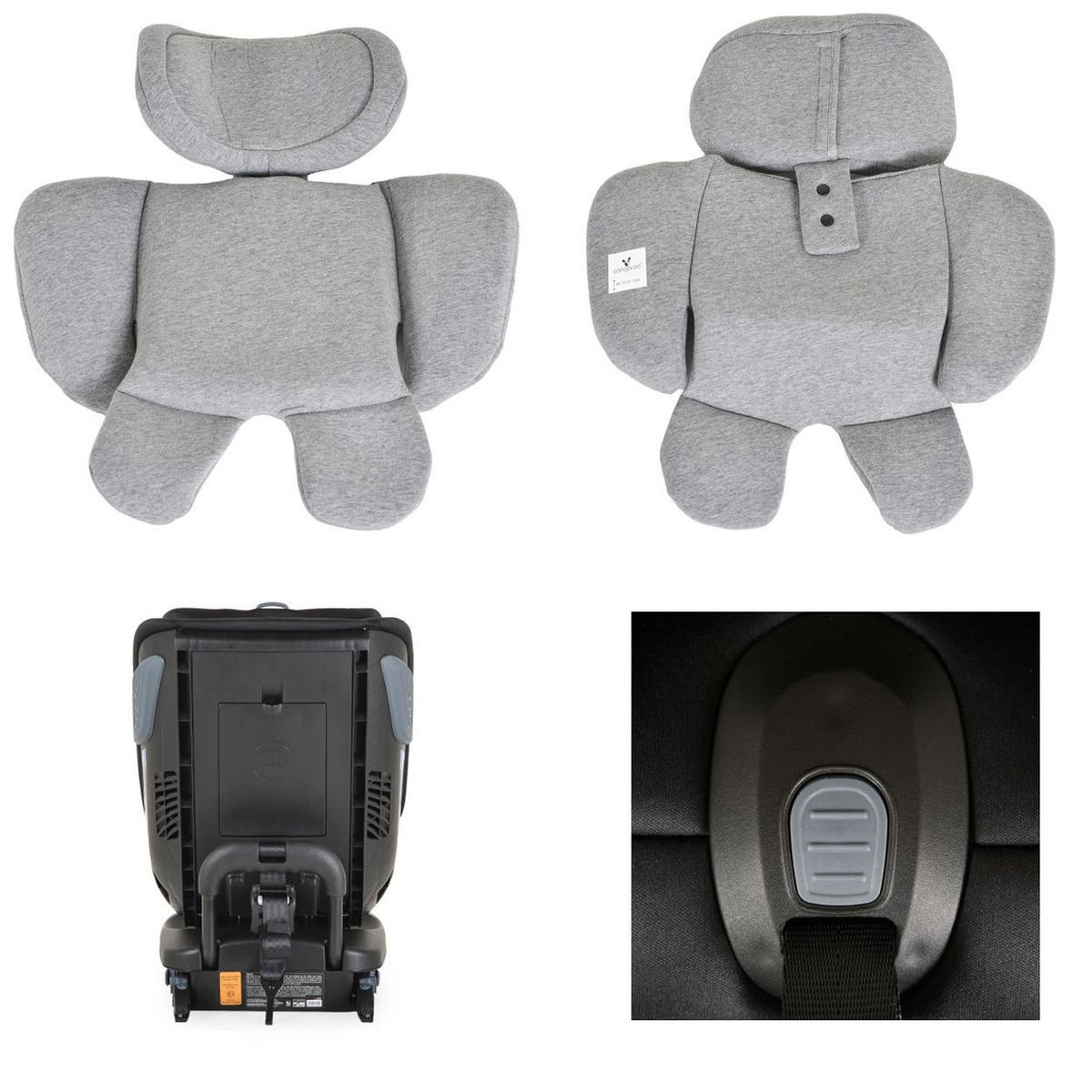 KINDERSITZ Gravity i-Size grau (40-150cm) Sitz drehbar, Kopfstütze, Isofix - Grau, Kunststoff (44/61/53cm) - Cangaroo