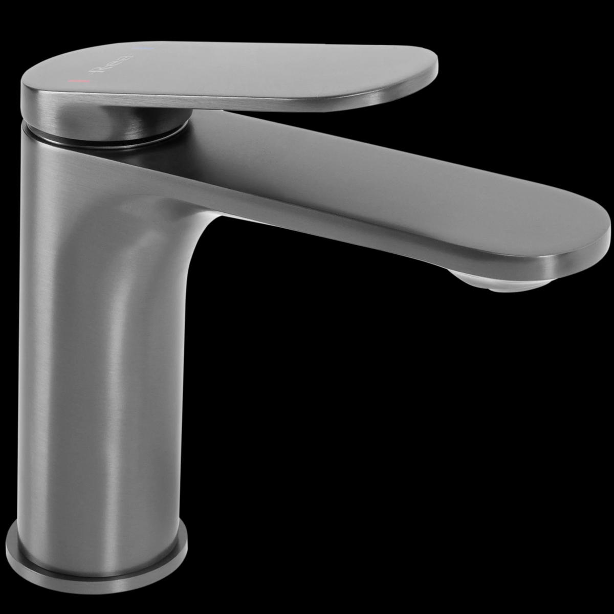 WASCHBECKENARMATUR Rea Marco Gun Grey Low - Titanfarben, Metall (4.2/15/14.2cm) - REA