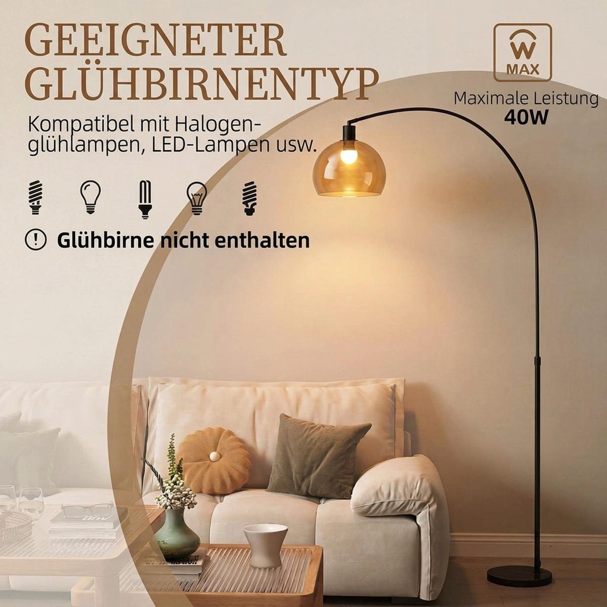 STEHLAMPE Metall Grau - Grau, Metall (90/26/180cm) - HOMCOM