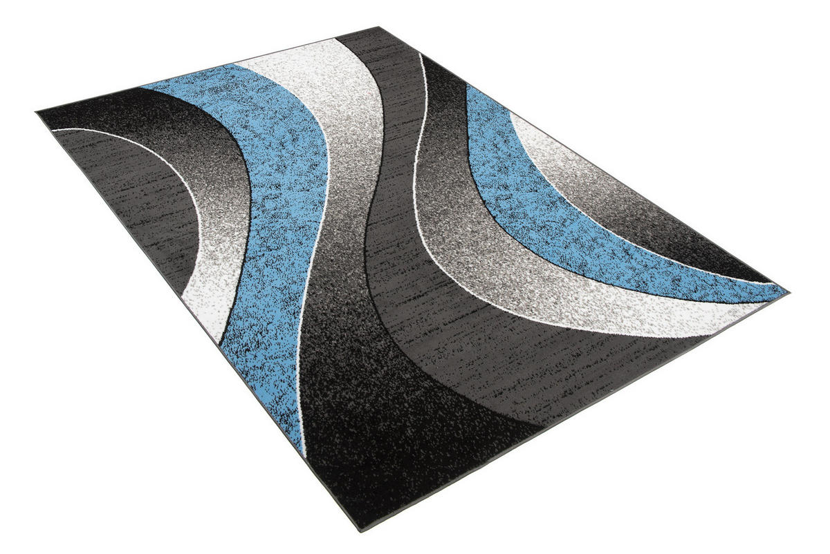 TEPPICH DREAM Grau Blau 220/300 cm - Blau, Textil (220/300cm) - Tapiso