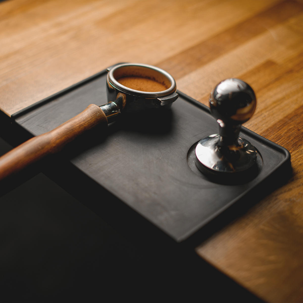 TAMPERMATTE - Schwarz, Kunststoff (20.5/3/14.5cm) - Relaxdays