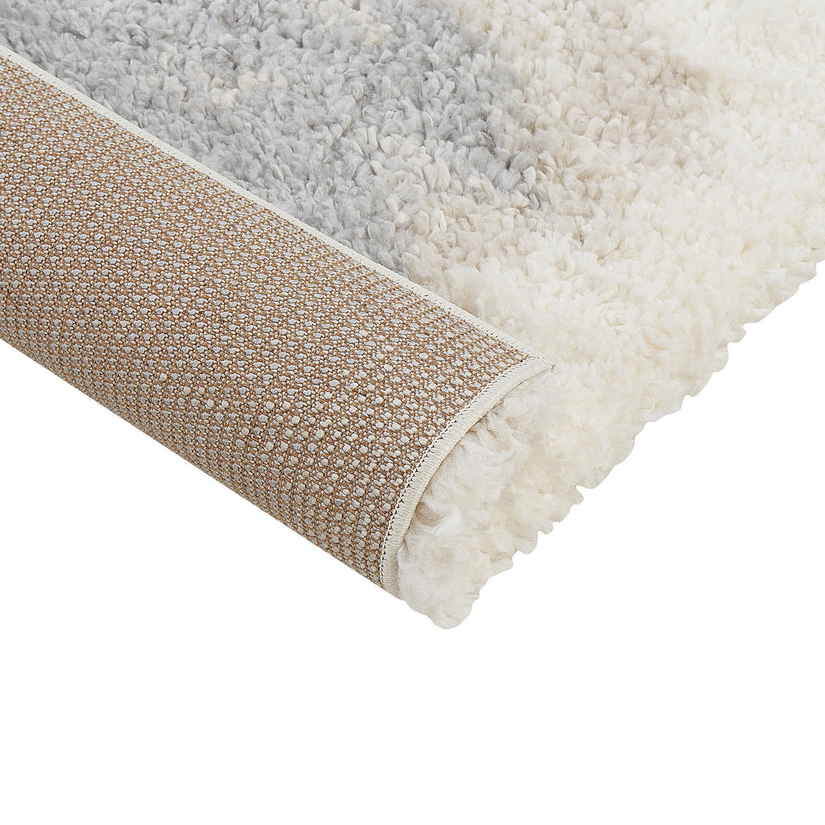 SHAGGY-TEPPICH Martuni 150/80 cm - Grau, Kunststoff (80/150cm) - Beliani